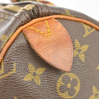 Louis Vuitton Louis Vuitton Speedy Handbag Monogram Canvas Brown Canvas Handbag (Pre-Loved)