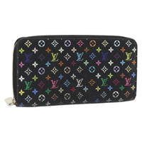 Louis Vuitton Aerogram Zippy Wallet Leather Black Canvas Wallets Accessory (Authentic Pre-Loved)