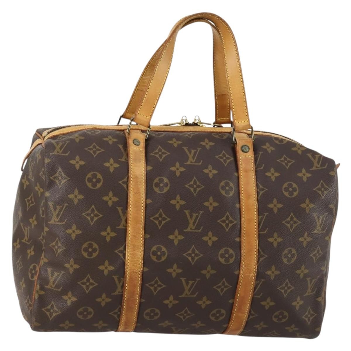 Louis Vuitton Sac Souple Handbag Monogram Canvas Brown Canvas Travel Bag Bag (Authentic Pre-Loved)