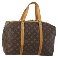 Louis Vuitton Sac Souple Handbag Monogram Canvas Brown Canvas Travel Bag Bag (Authentic Pre-Loved)