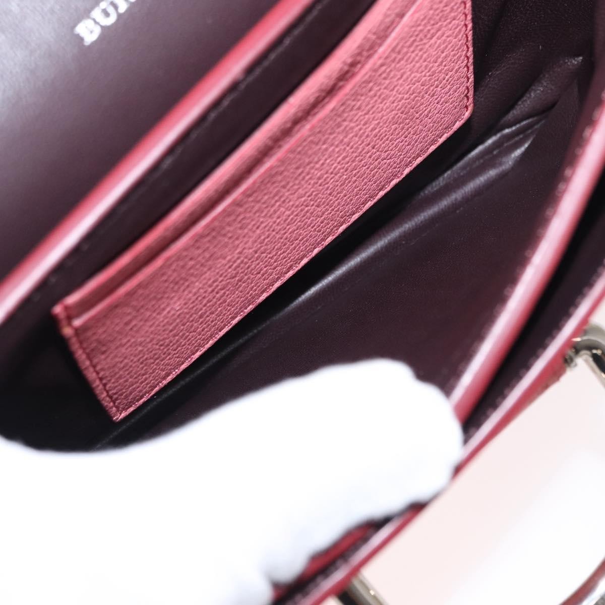 Burberry D-Ring Shoulder Bag Leather Pink Leather Shoulder Bag Bag (Pre-Loved)