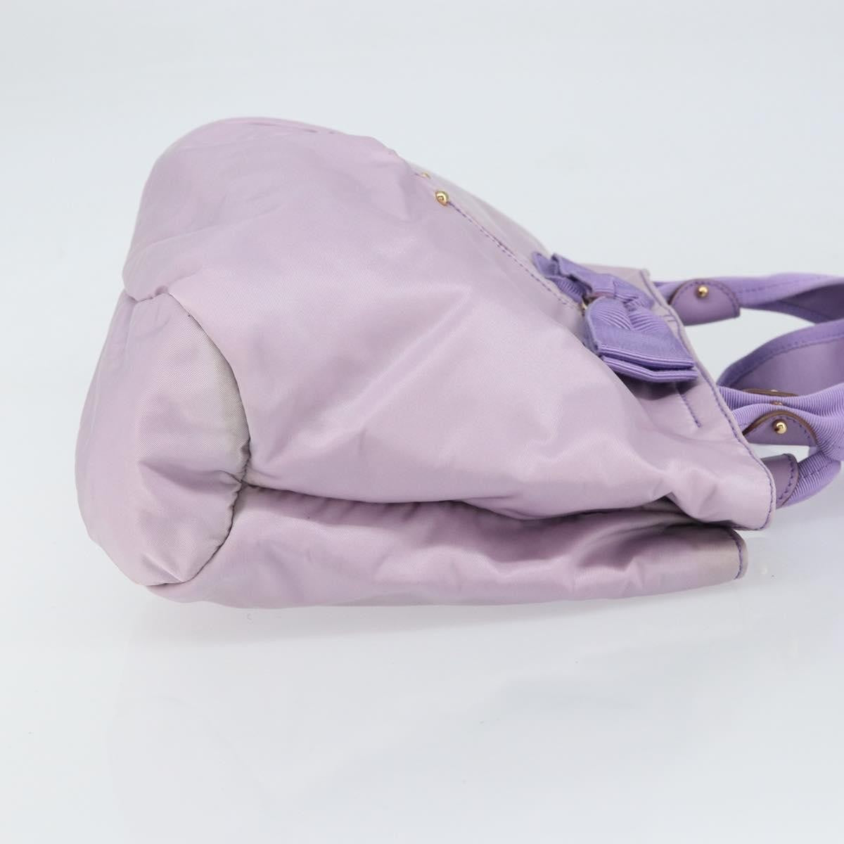 Salvatore Ferragamo Vala Tote Nylon Purple Nylon Tote Bag Bag (Authentic Pre-Loved)