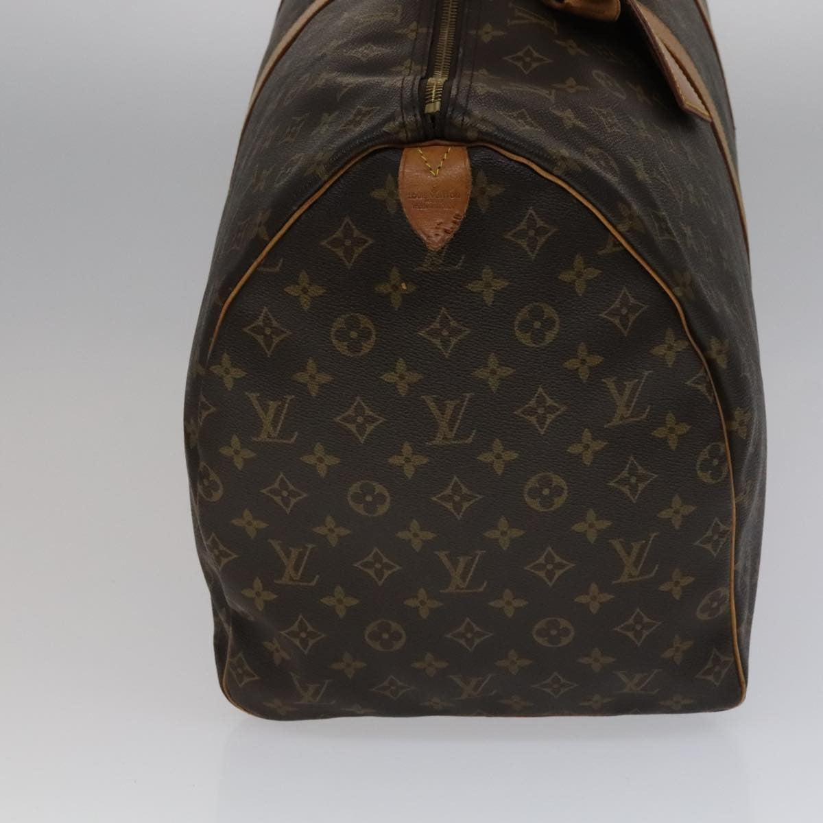 Louis Vuitton Keepall Bag Monogram Canvas Brown Canvas Travel Bag Bag (Authentic Pre-Loved)