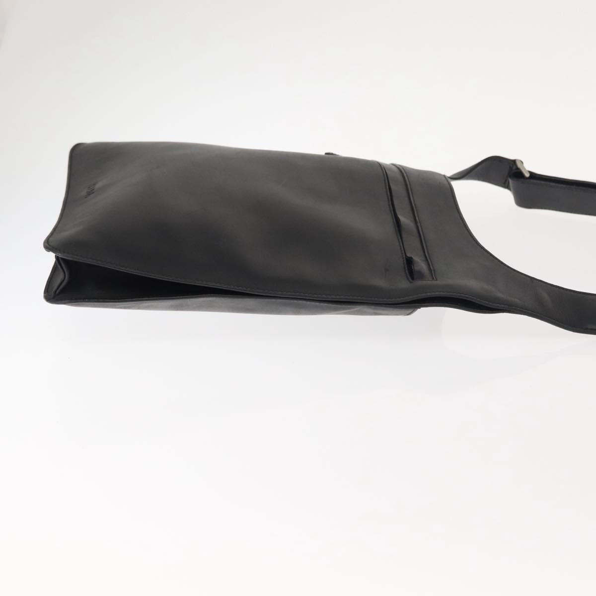 Prada Zip Messenger Bag Saffiano Leather Black Leather Shoulder Bag Bag (Authentic Pre-Loved)