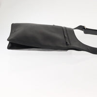 Prada Zip Messenger Bag Saffiano Leather Black Leather Shoulder Bag Bag (Authentic Pre-Loved)