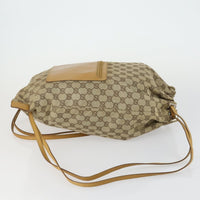 Gucci Drawstring Backpack Gg Canvas Beige Canvas Backpack Bag (Authentic Pre-Loved)