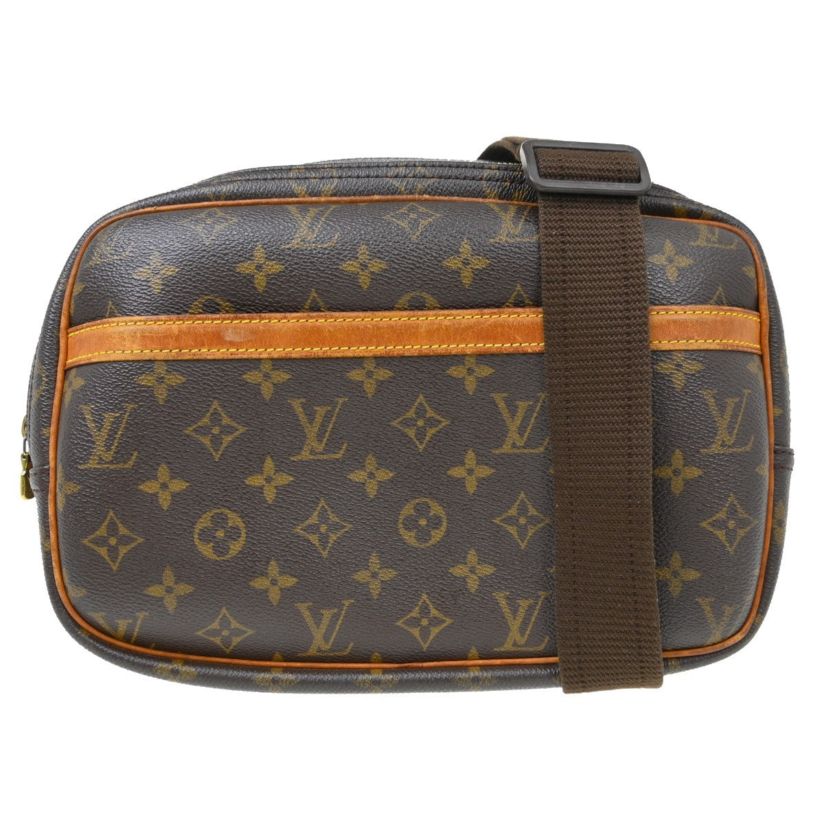 Louis Vuitton Reporter Bag Monogram Canvas Brown Canvas Shoulder Bag Bag (Pre-Loved)