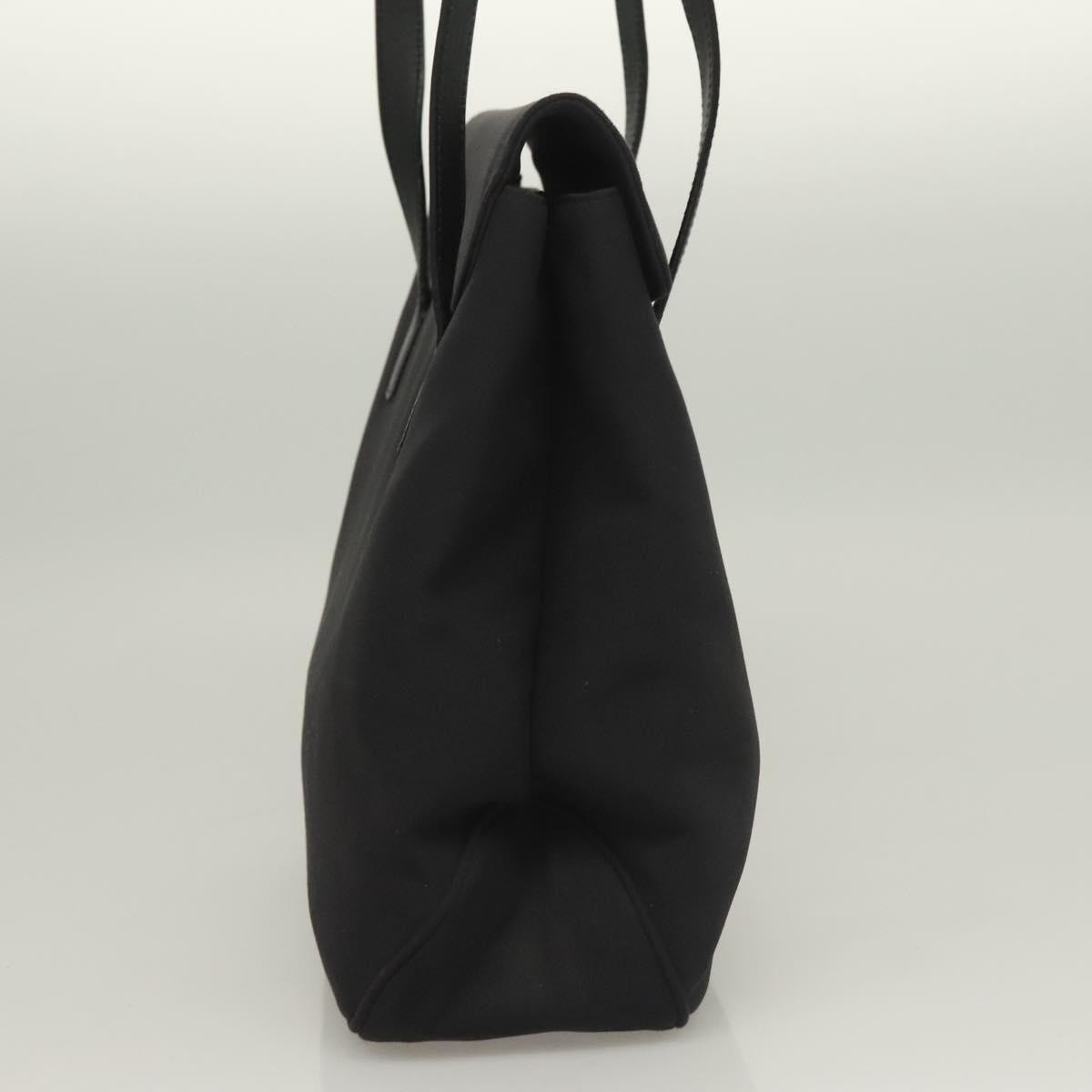 Salvatore Ferragamo Vala Shoulder Bag Leather Black Canvas Shoulder Bag Bag (Pre-Loved)