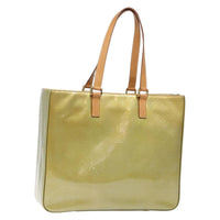 Louis Vuitton Columbus Handbag Monogram Vernis Beige Patent_Leather Tote Bag Bag (Authentic Pre-Loved)