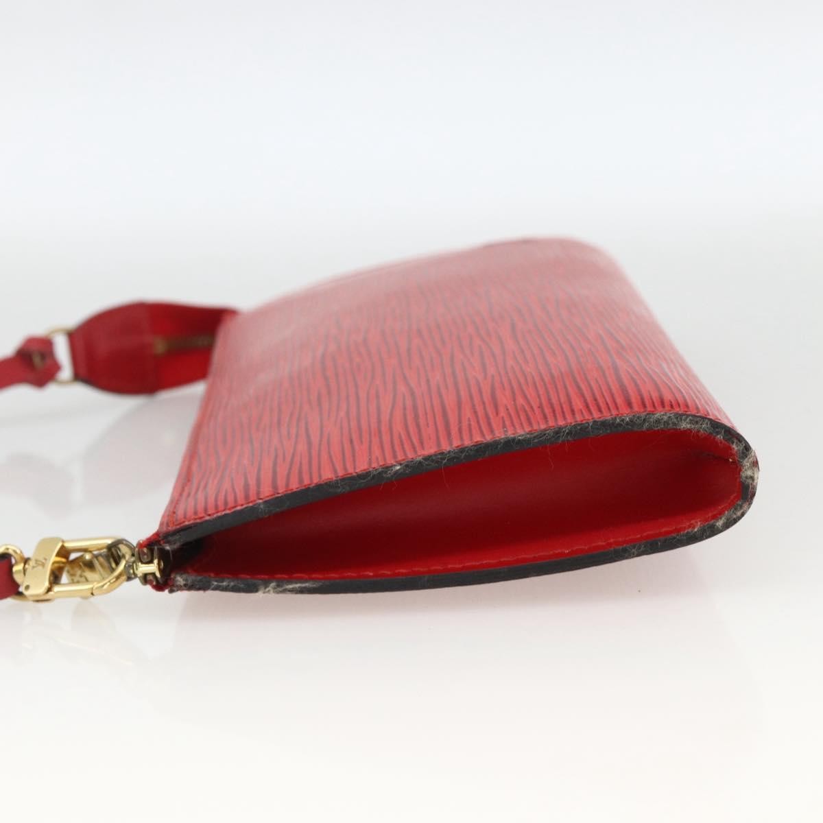 Louis Vuitton Pochette Accessoires Epi Leather Red Leather Clutche & Pouche Bag (Authentic Pre-Loved)