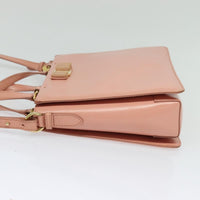 Salvatore Ferragamo Vala Shoulder Bag Leather Pink Leather Bag (Authentic Pre-Loved)