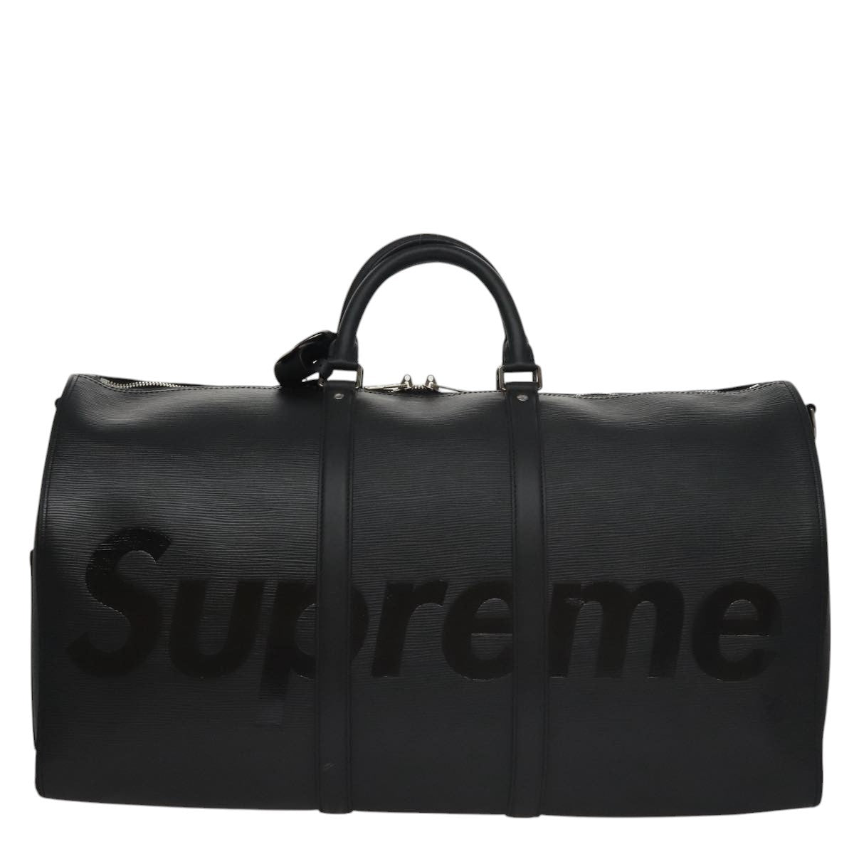 Louis Vuitton Keepall Bandouliere Bag Limited Edition Supreme Epi Leather Black Leather Bag (Authentic Pre-Loved)