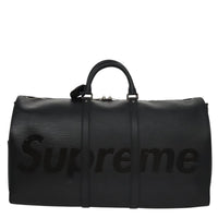 Louis Vuitton Keepall Bandouliere Bag Limited Edition Supreme Epi Leather Black Leather Bag (Authentic Pre-Loved)