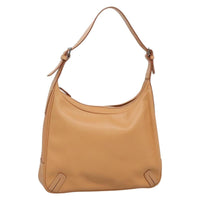 Burberry Shoulder Bag Leather Beige Leather Shoulder Bag Bag (Authentic Pre-Loved)