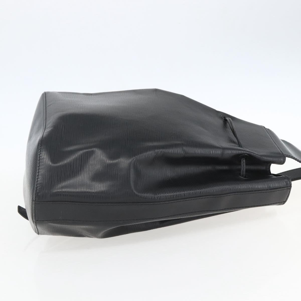 Louis Vuitton Sac A Dos Drawstring Backpack Epi Leather Black Leather Backpack Bag (Authentic Pre-Loved)
