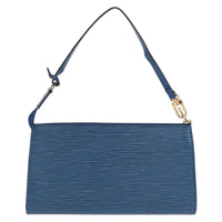 Louis Vuitton Pochette Accessoires Epi Leather Blue Leather Clutche & Pouche Bag (Authentic Pre-Loved)