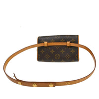 Louis Vuitton Louis Vuitton Florentine Waist Bag Monogram Canvas Brown Canvas Clutche & Pouche Bag (Pre-Loved)