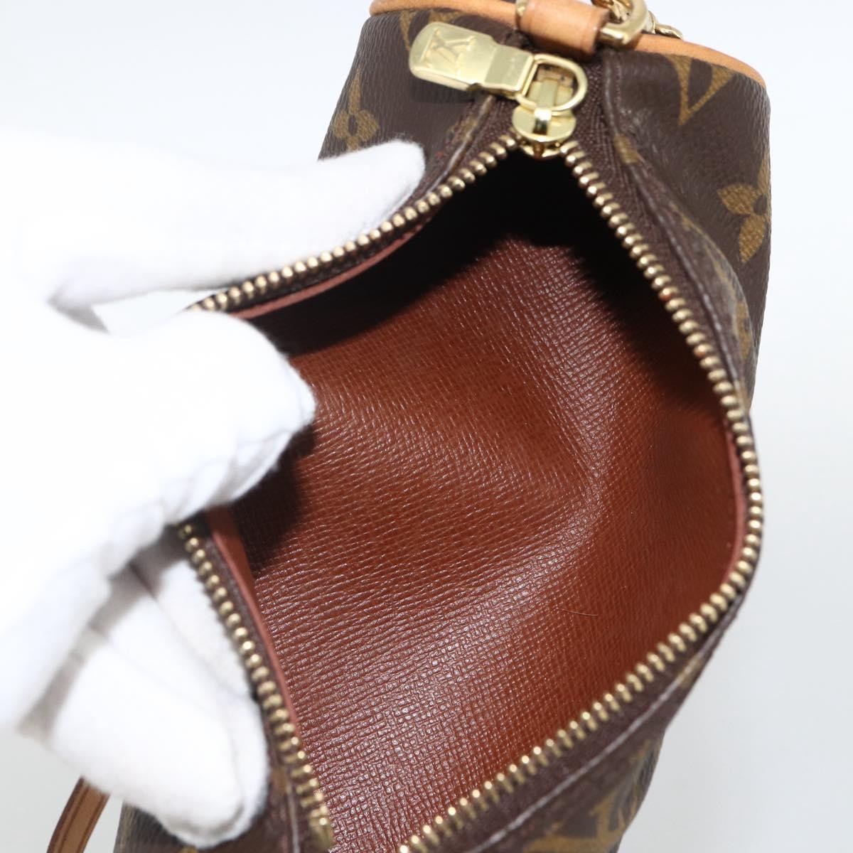 Louis Vuitton Papillon Pochette Monogram Canvas Brown Canvas Clutche & Pouche Bag (Authentic Pre-Loved)