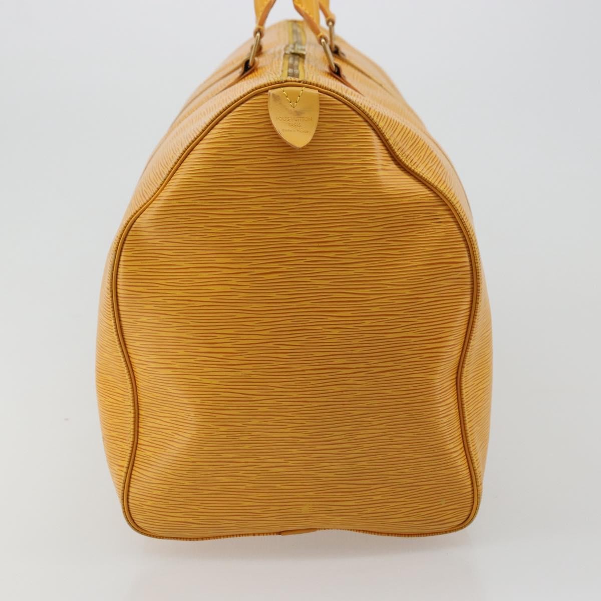 Louis Vuitton Keepall Bag Epi Leather Yellow Leather Travel Bag Bag (Pre-Loved)