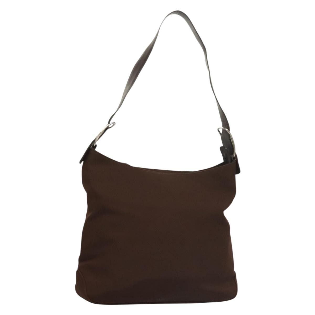 Salvatore Ferragamo Vala Shoulder Bag Canvas Brown Canvas Shoulder Bag Bag (Pre-Loved)