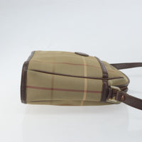 Burberry Nova Check Shoulder Bag Canvas Beige Canvas Shoulder Bag Bag (Pre-Loved)