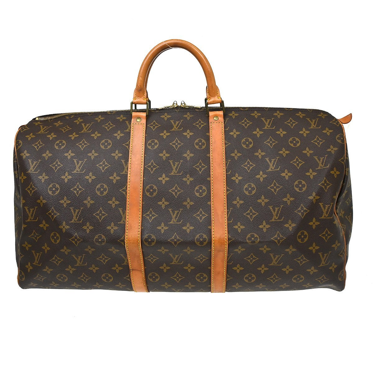 Louis Vuitton Louis Vuitton Keepall Bag Monogram Canvas Brown Canvas Travel Bag Bag (Pre-Loved)