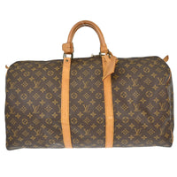Louis Vuitton Louis Vuitton Keepall Bag Monogram Canvas Brown Canvas Travel Bag Bag (Pre-Loved)