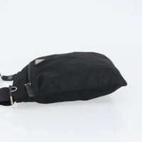 Prada Front Pocket Messenger Bag Tessuto Black Nylon Shoulder Bag Bag (Authentic Pre-Loved)
