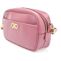 Salvatore Ferragamo Gancini Shoulder Bag Leather Pink Leather Shoulder Bag Bag (Authentic Pre-Loved)