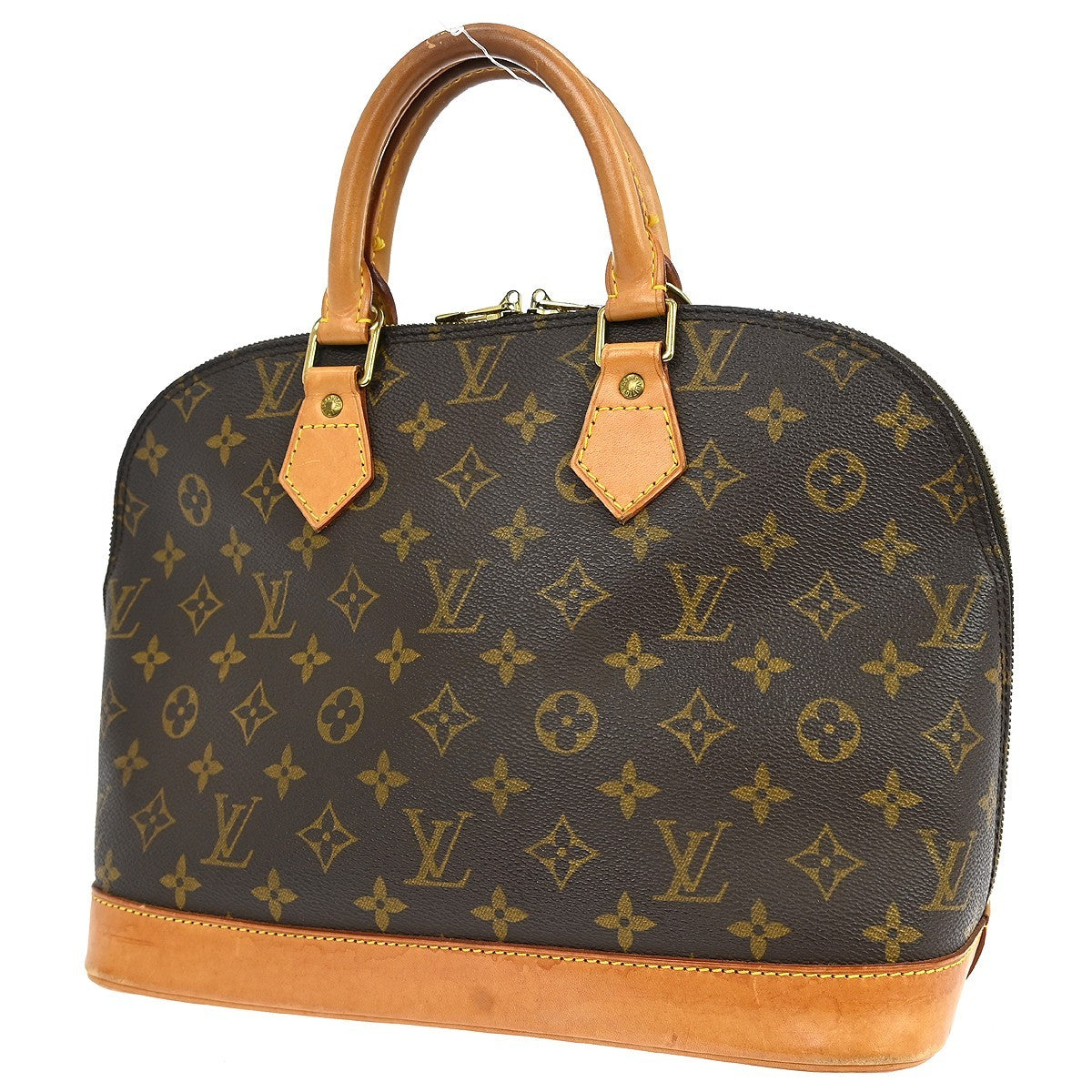 Louis Vuitton Alma Handbag Monogram Canvas Brown Canvas Handbag (Pre-Loved)