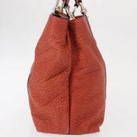 Gucci Vintage Bamboo Handle Bag Leather Red Leather Handbag (Authentic Pre-Loved)