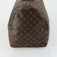 Louis Vuitton Keepall Bag Monogram Canvas Brown Canvas Travel Bag Bag (Authentic Pre-Loved)