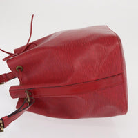 Louis Vuitton Petit Noe Handbag Epi Leather Red Leather Shoulder Bag Bag (Pre-Loved)
