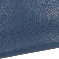 Hermes Birkin Handbag Blue Togo With Palladium Hardware Blue Leather Handbag (Authentic Pre-Loved)