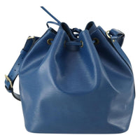 Louis Vuitton Petit Noe Handbag Epi Leather Blue Leather Shoulder Bag Bag (Pre-Loved)