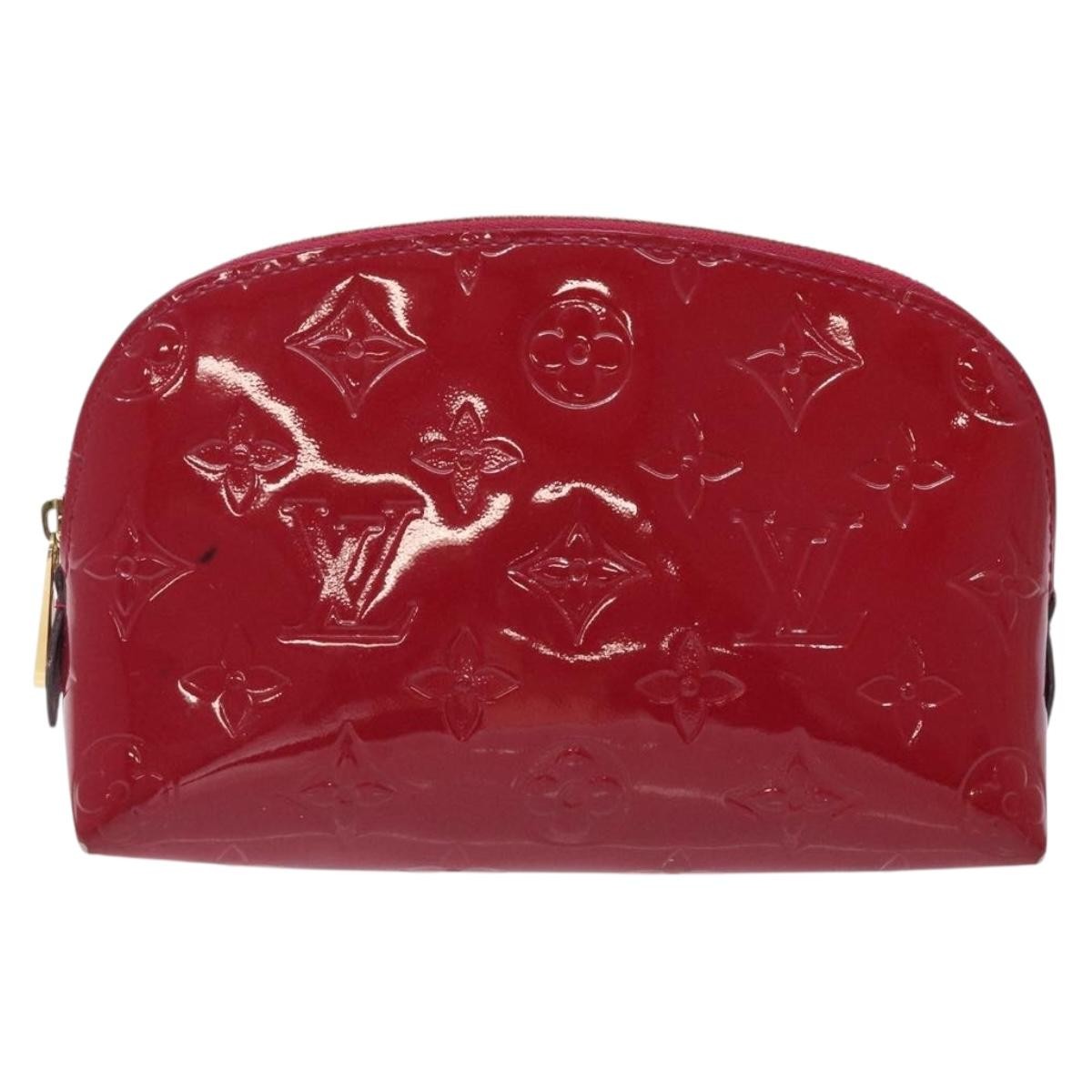 Louis Vuitton Cosmetic Pouch Monogram Vernis Pink Patent_Leather Clutche & Pouche Bag (Authentic Pre-Loved)