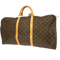 Louis Vuitton Keepall Bag Monogram Canvas Brown Canvas Travel Bag Bag (Pre-Loved)