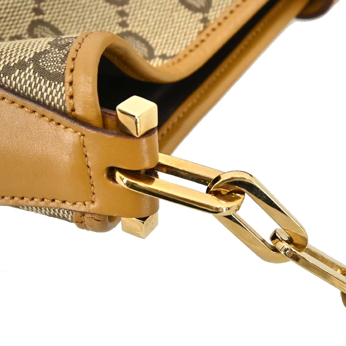 Gucci Gucci Vintage Jackie O Chain Hobo Canvas Multicolour Canvas Handbag (Authentic Pre-Loved)