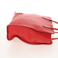 Gucci Grand Prix Interlocking Gg Tote Grainy Leather Red Leather Tote Bag Bag (Pre-Loved)