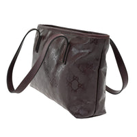 Gucci Plus Tote Gg Imprime Burgundy Pvc Shoulder Bag Bag (Pre-Loved)