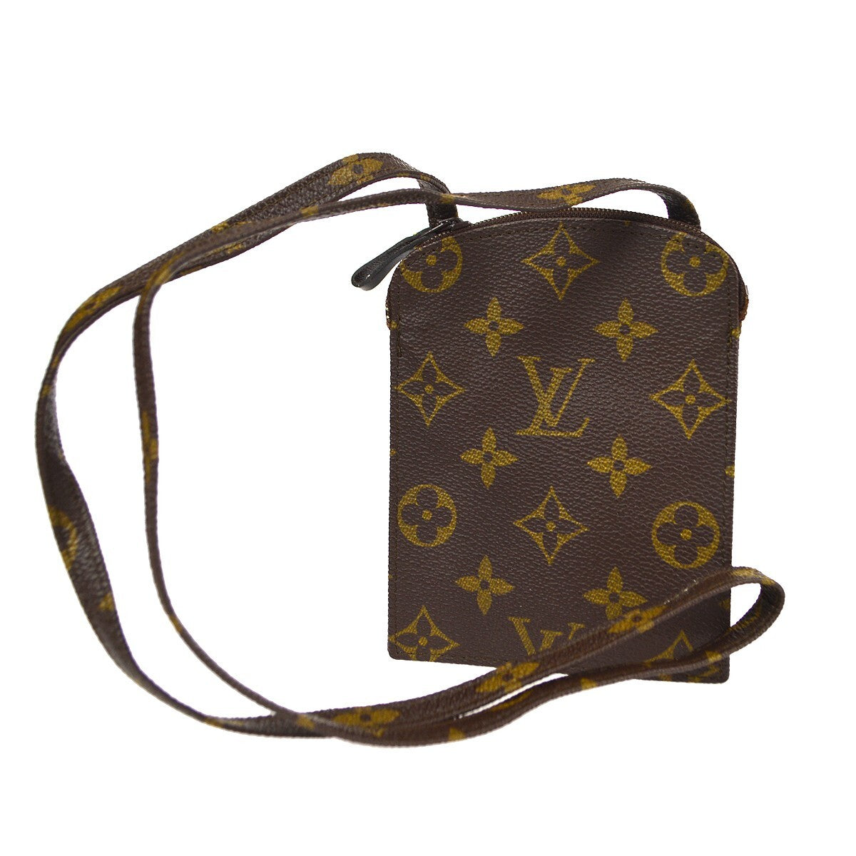 Louis Vuitton Pochette Secret Monogram Canvas Brown Canvas Clutche & Pouche Bag (Pre-Loved)