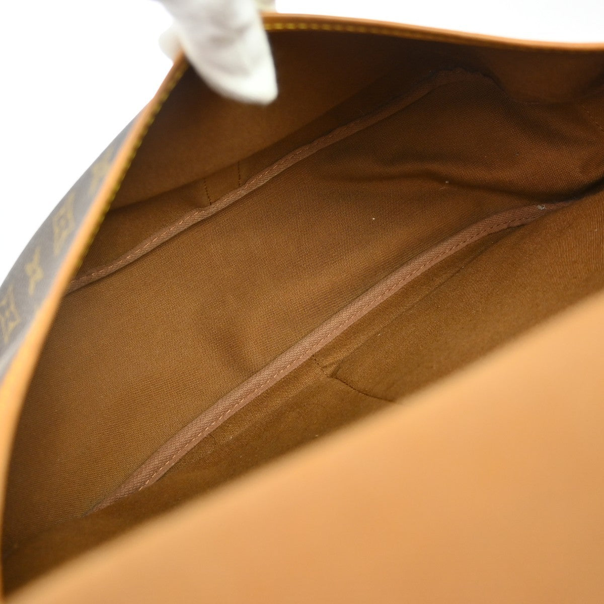 Louis Vuitton Saumur Handbag Monogram Canvas Brown Canvas Shoulder Bag Bag (Authentic Pre-Loved)