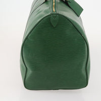 Louis Vuitton Louis Vuitton Keepall Bag Epi Leather Green Leather Travel Bag Bag (Pre-Loved)