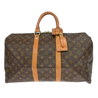 Louis Vuitton Louis Vuitton Keepall Bag Monogram Canvas Brown Canvas Travel Bag Bag (Pre-Loved)