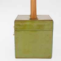 Louis Vuitton Bleecker Box Bag Monogram Vernis Green Patent_Leather Clutche & Pouche Bag (Authentic Pre-Loved)