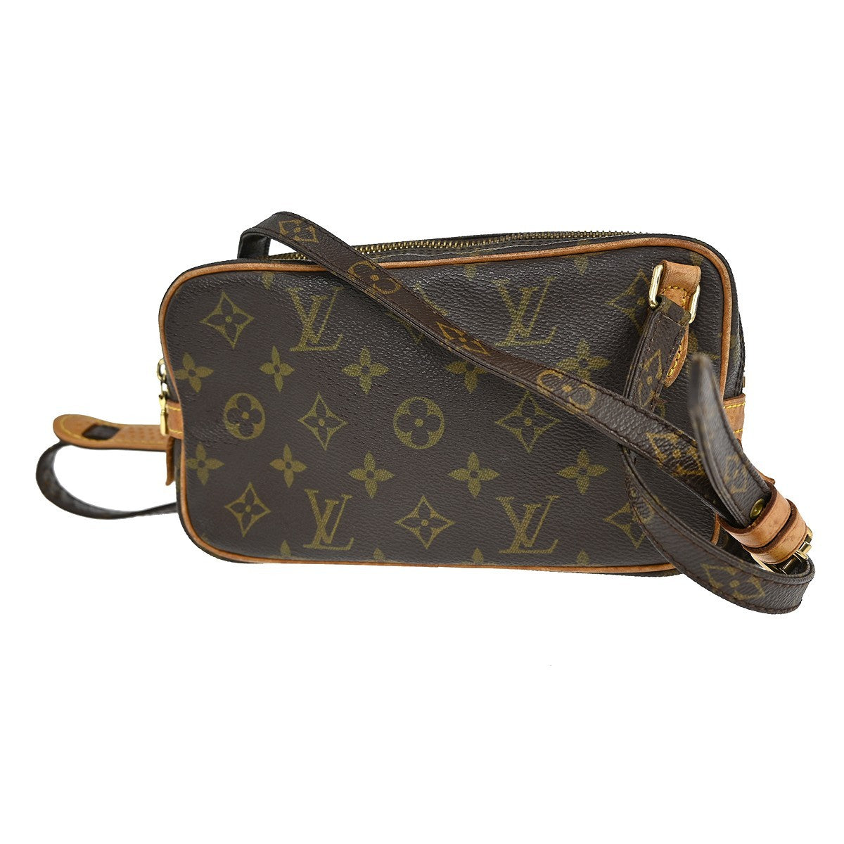 Louis Vuitton Pochette Marly Bandouliere Bag Monogram Canvas Brown Canvas Shoulder Bag Bag (Authentic Pre-Loved)