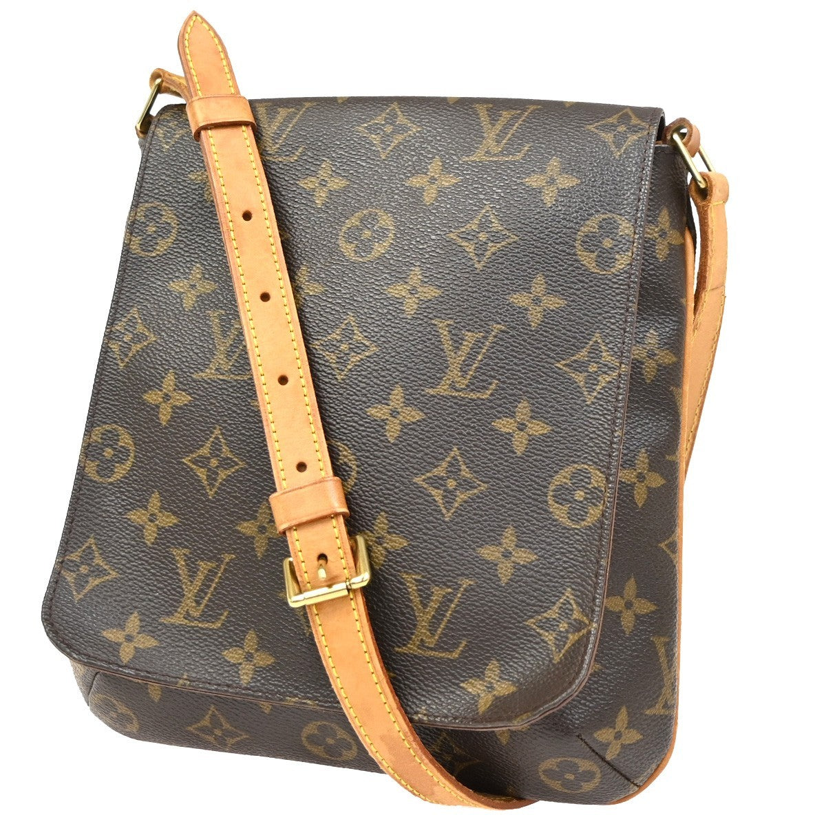 Louis Vuitton Musette Salsa Handbag Monogram Canvas Brown Canvas Shoulder Bag Bag (Authentic Pre-Loved)
