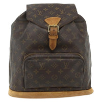 Louis Vuitton Vintage Montsouris Backpack Monogram Canvas Brown Canvas Backpack Bag (Authentic Pre-Loved)