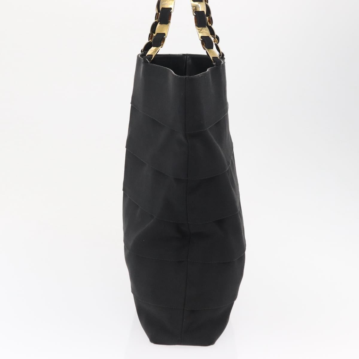 Salvatore Ferragamo Salvatore Ferragamo Vala Tote Canvas Black Canvas Tote Bag Bag (Pre-Loved)