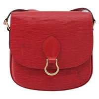 Louis Vuitton Saint Cloud Handbag Epi Leather Red Leather Shoulder Bag Bag (Pre-Loved)